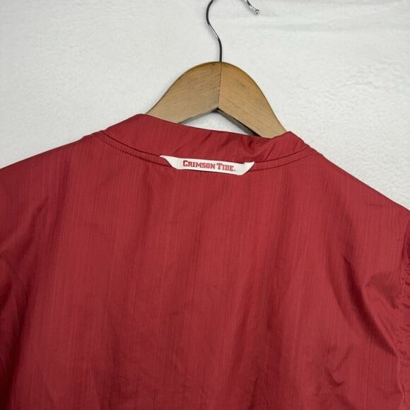 Alabama Crimson Tide Jacket Men's Large Red 1/2 Half Zip nike Team Player Issue - Picture 10 of 11